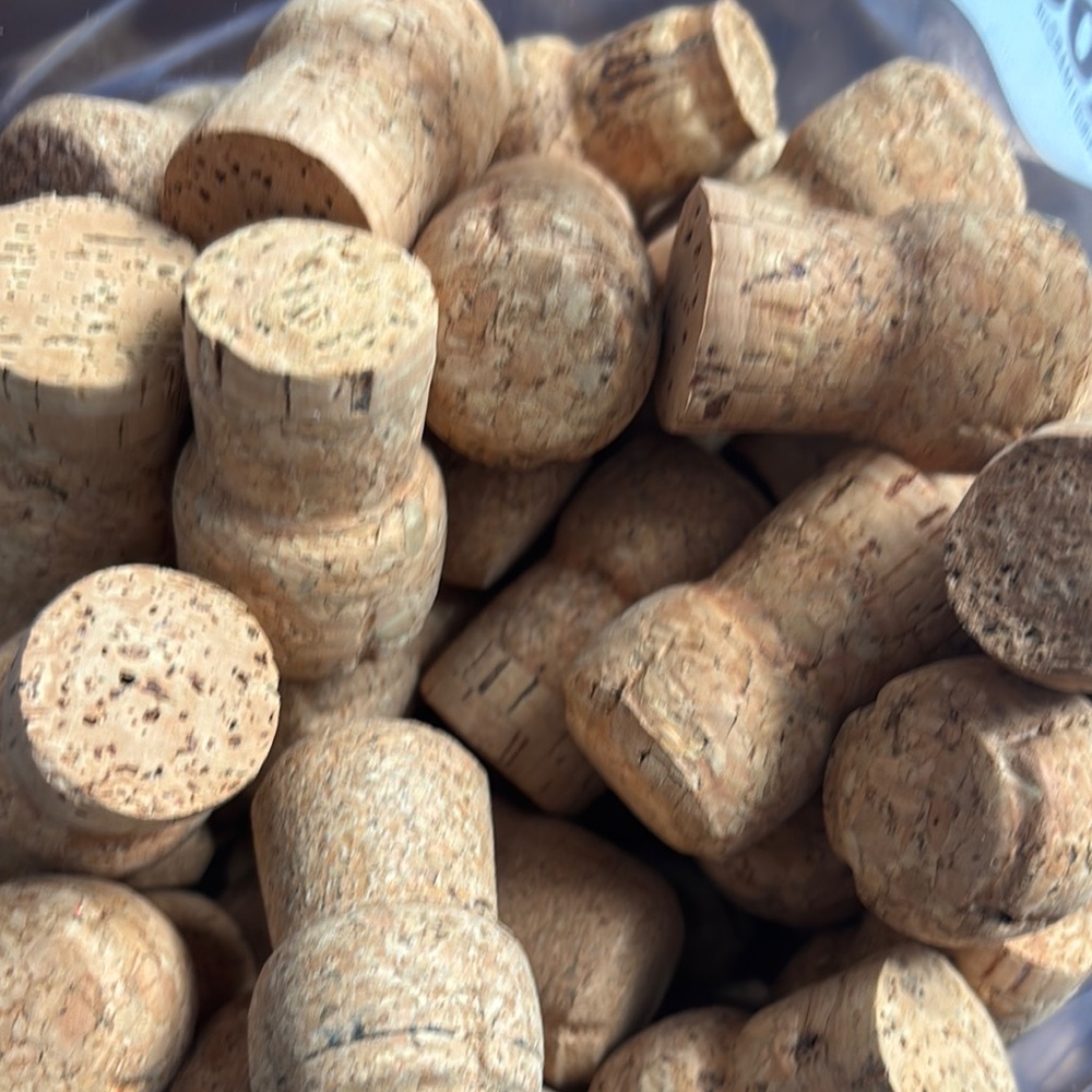 50 Natural Cork Stoppers